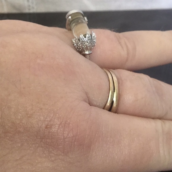 VtgAntqPlt/925SterlingSilver Elise Adore QrtzRng7 - Picture 8 of 8